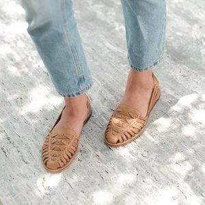 Nisolo - Huarache Sandal - Almond Color - Size 9